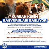 ÇANAKKALE'NİN BİGA İLÇESİNDE, KURBAN BAYRAMI'NDA VEKALET USULÜYLE BİGA BELEDİYESİ'NİN MEZBAHA