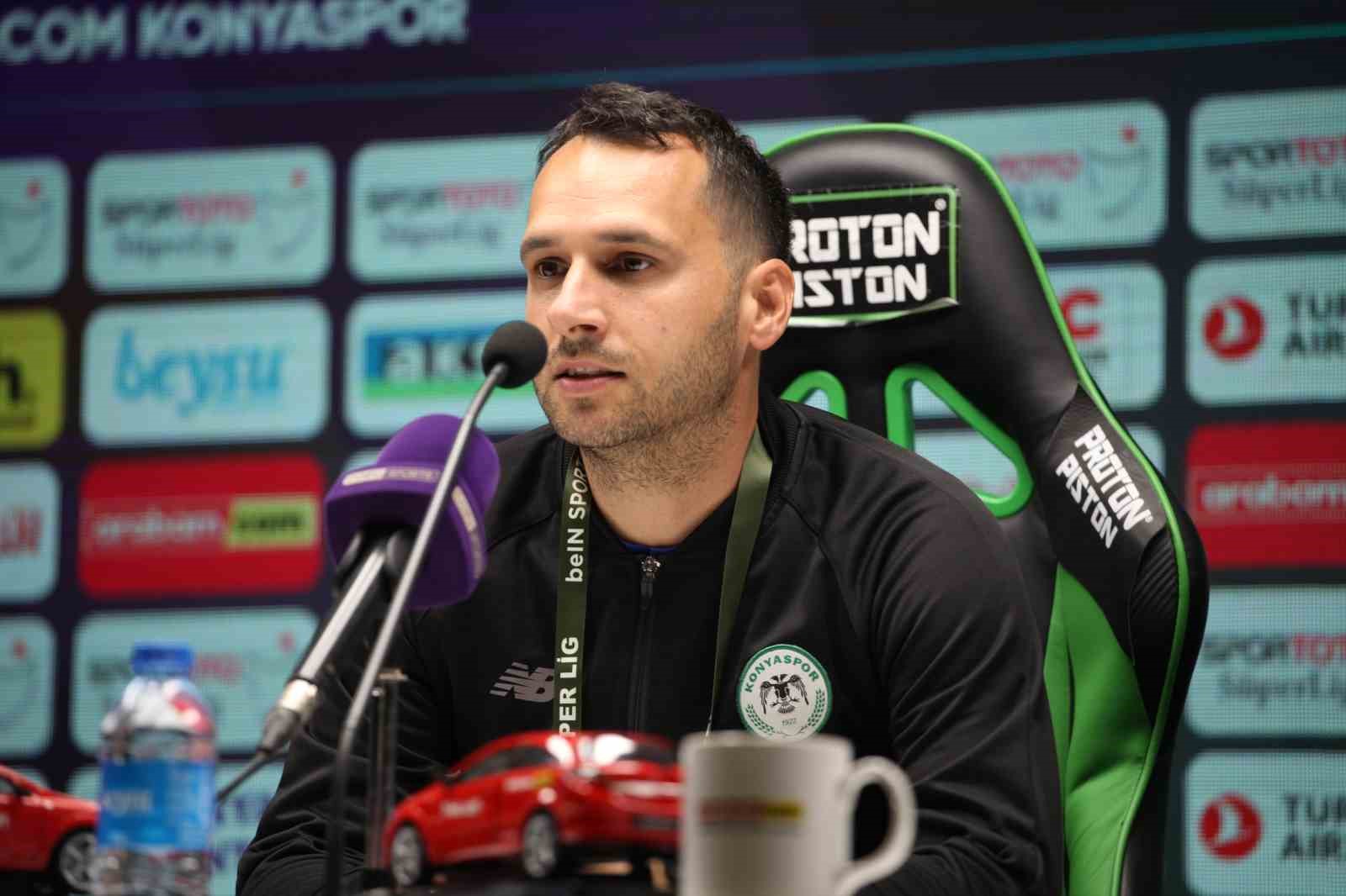KONYASPOR TEKNİK SORUMLUSU BRANİMİR MİCOVİC, FATİH KARAGÜMRÜK KARŞISINDA ŞANSSIZ BİR