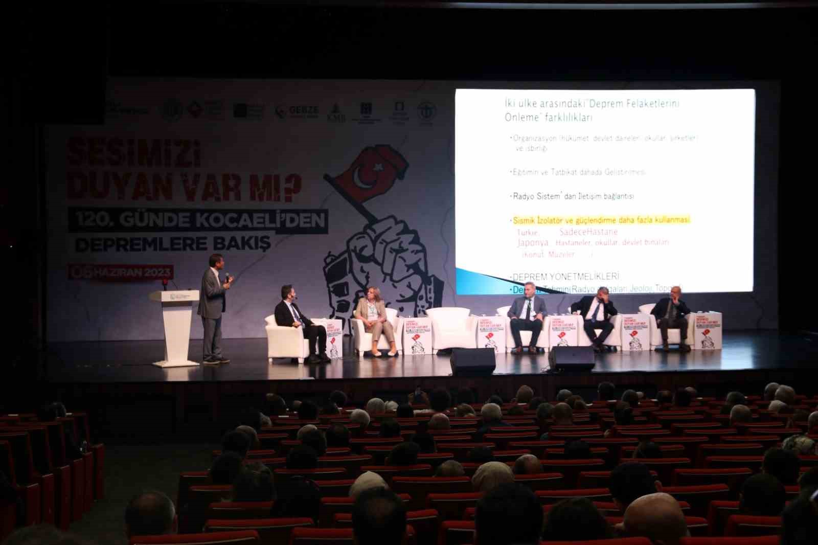 KOCAELİ'DE DÜZENLENEN PANELDE HEM DEPREM GERÇEĞİ HEM DE DEPREMİN HUKUKİ