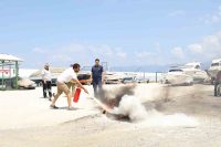 Burhaniye İskele Marina’da, tüm personelin ve yöneticilerin acil durumlara her