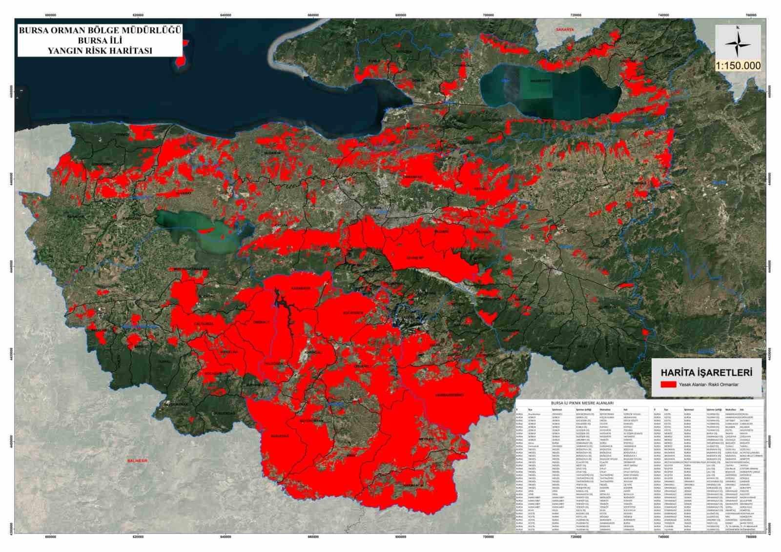 BURSA İLİ ORMAN YANGINLARINI SÖNDÜRME VE MÜCADELE KOMİSYONU KARARLARI YAYINLANDI.