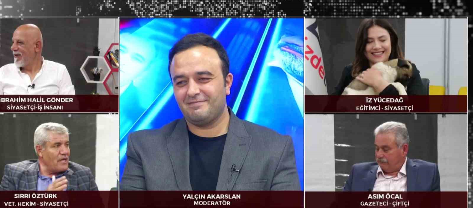 DEPREM BÖLGESİ ADIYAMAN’DA, ÇADIRDA YAYIN YAPAN BİR TELEVİZYON KANALININ CANLI