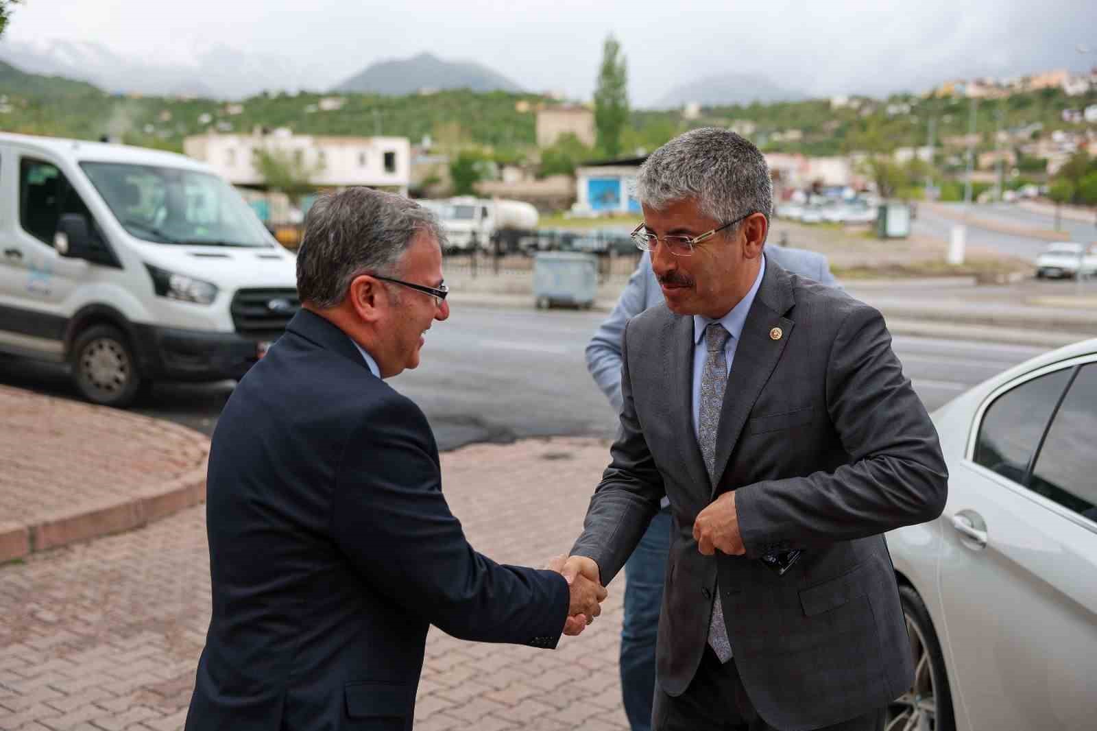 AK PARTİ KAYSERİ MİLLETVEKİLİ ŞABAN ÇOPUROĞLU, HACILAR BELEDİYE BAŞKANI BİLAL