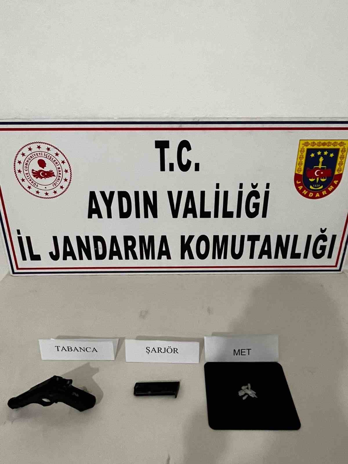DİDİM’DE UYUŞTURUCU VE TABANCA ELE GEÇİRİLDİ