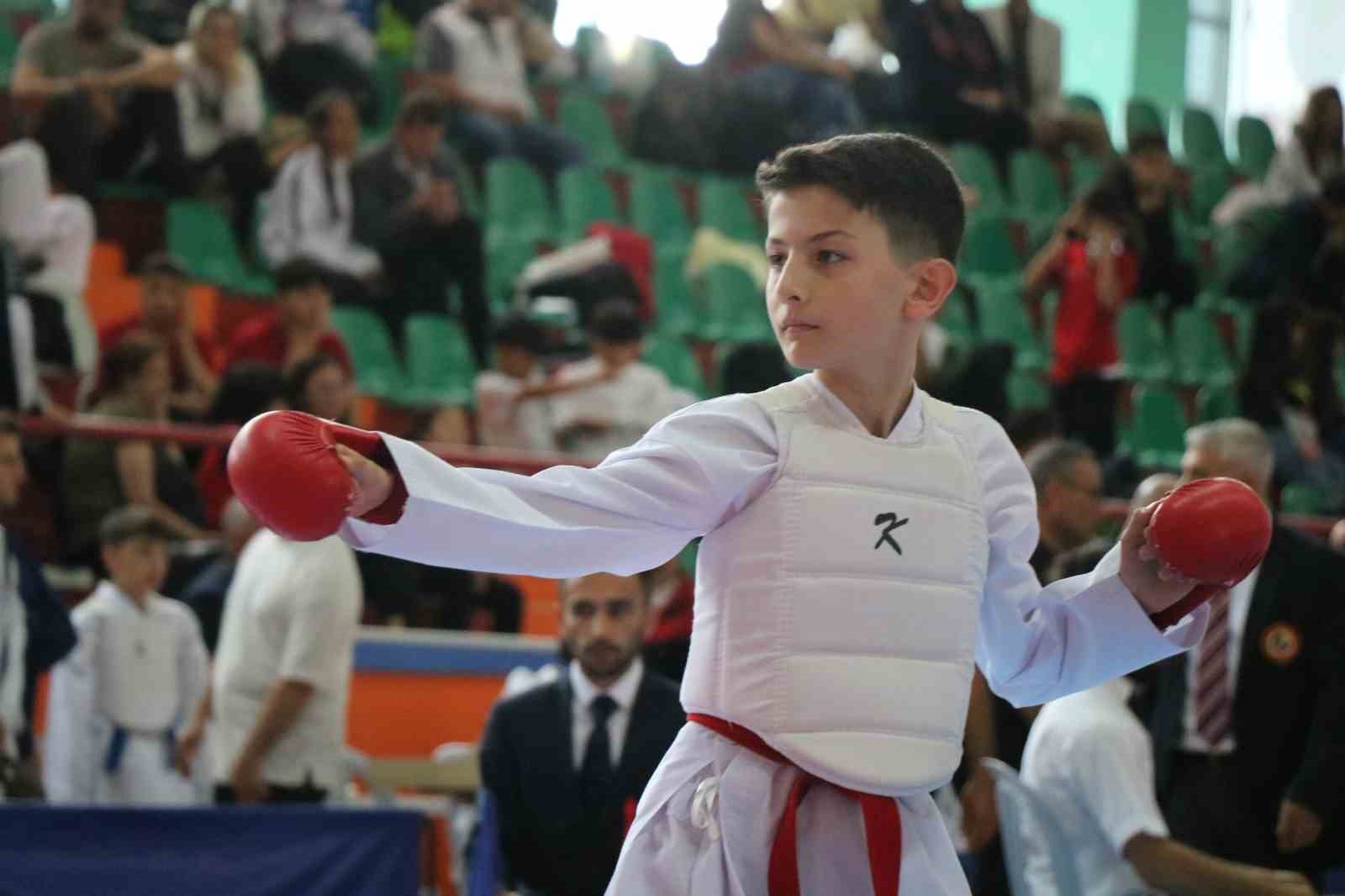 KIRŞEHİR'DE, KARATE KÜÇÜKLER YILDIZLAR TÜRKİYE ŞAMPİYONASI HEYECANI YAŞANIYOR.