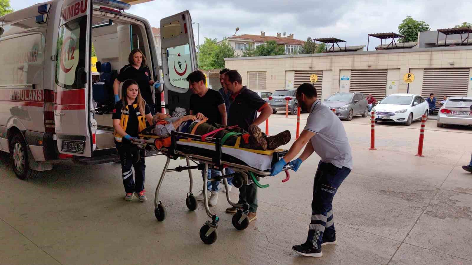 BURSA'NIN İNEGÖL İLÇESİ KIRSAL TAHTAKÖPRÜ MAHALLESİNDE MEYDANA GELEN KAZADA ÜZERİNDEN