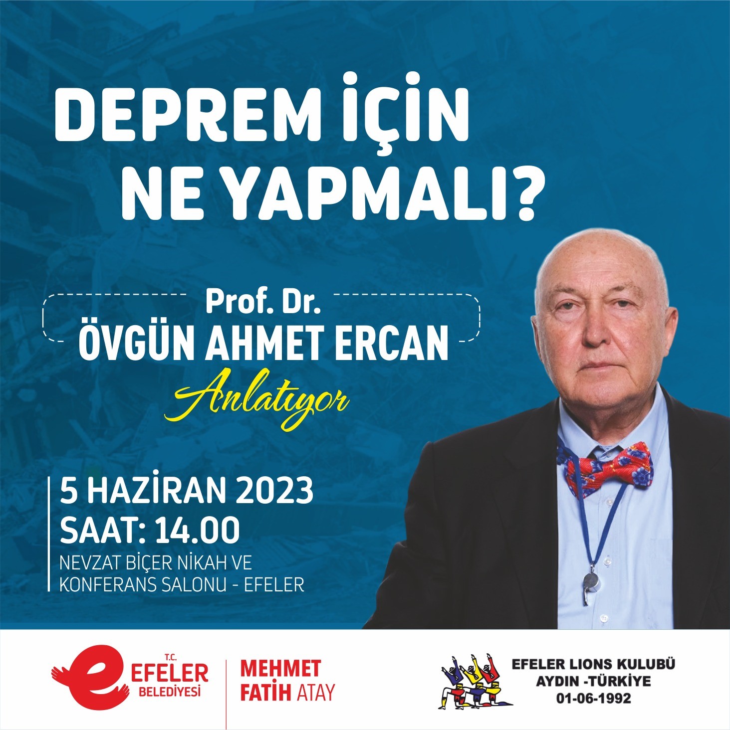 EFELER BELEDİYESİ VE EFELER LİONS KULÜBÜ DERNEĞİ İŞ BİRLİĞİNDE GERÇEKLEŞTİRİLECEK