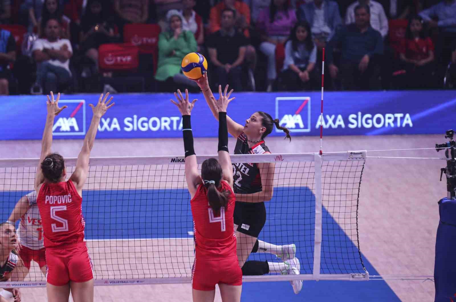 A MİLLİ KADIN VOLEYBOL TAKIMI, FIVB MİLLETLER LİGİ’NİN İKİNCİ MAÇINDA