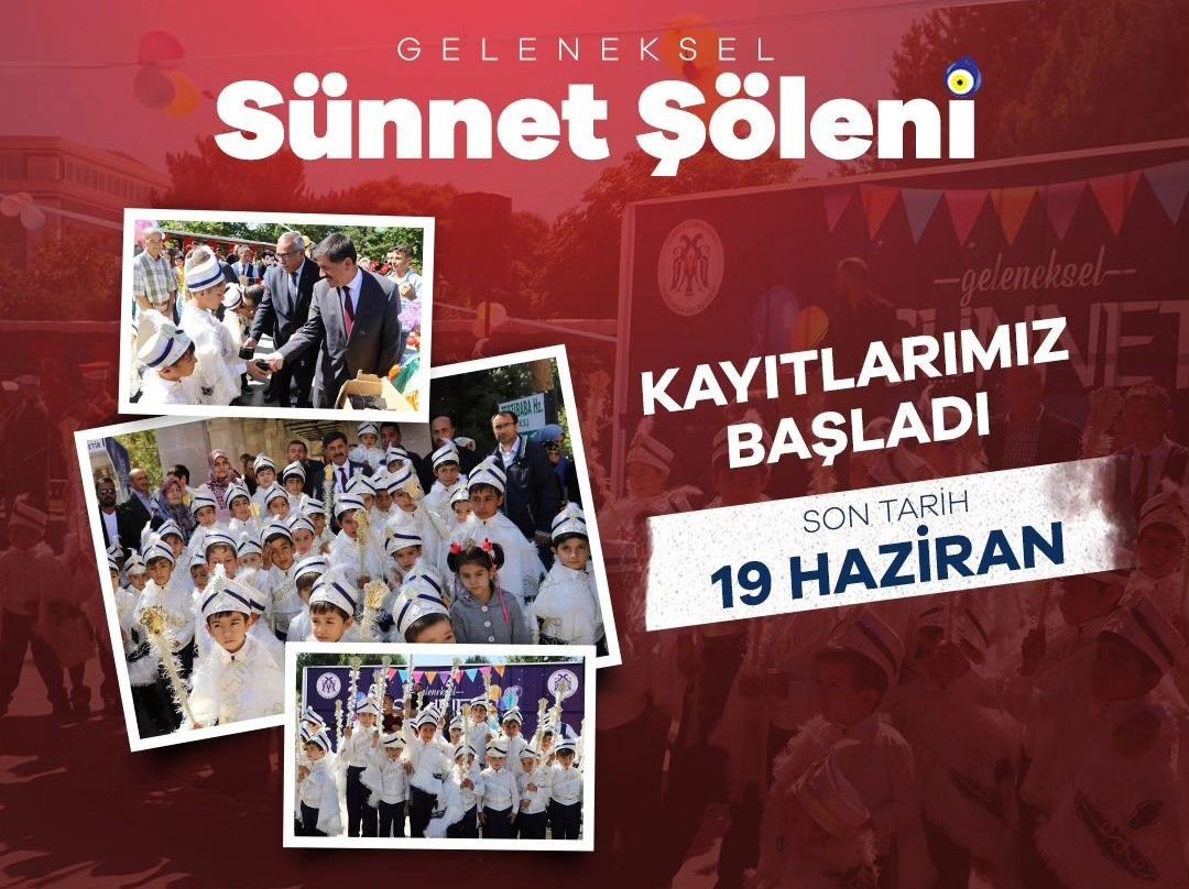 "GELENEKSEL TOPLU SÜNNET ŞÖLENİ" İÇİN KAYITLAR BAŞLADI
