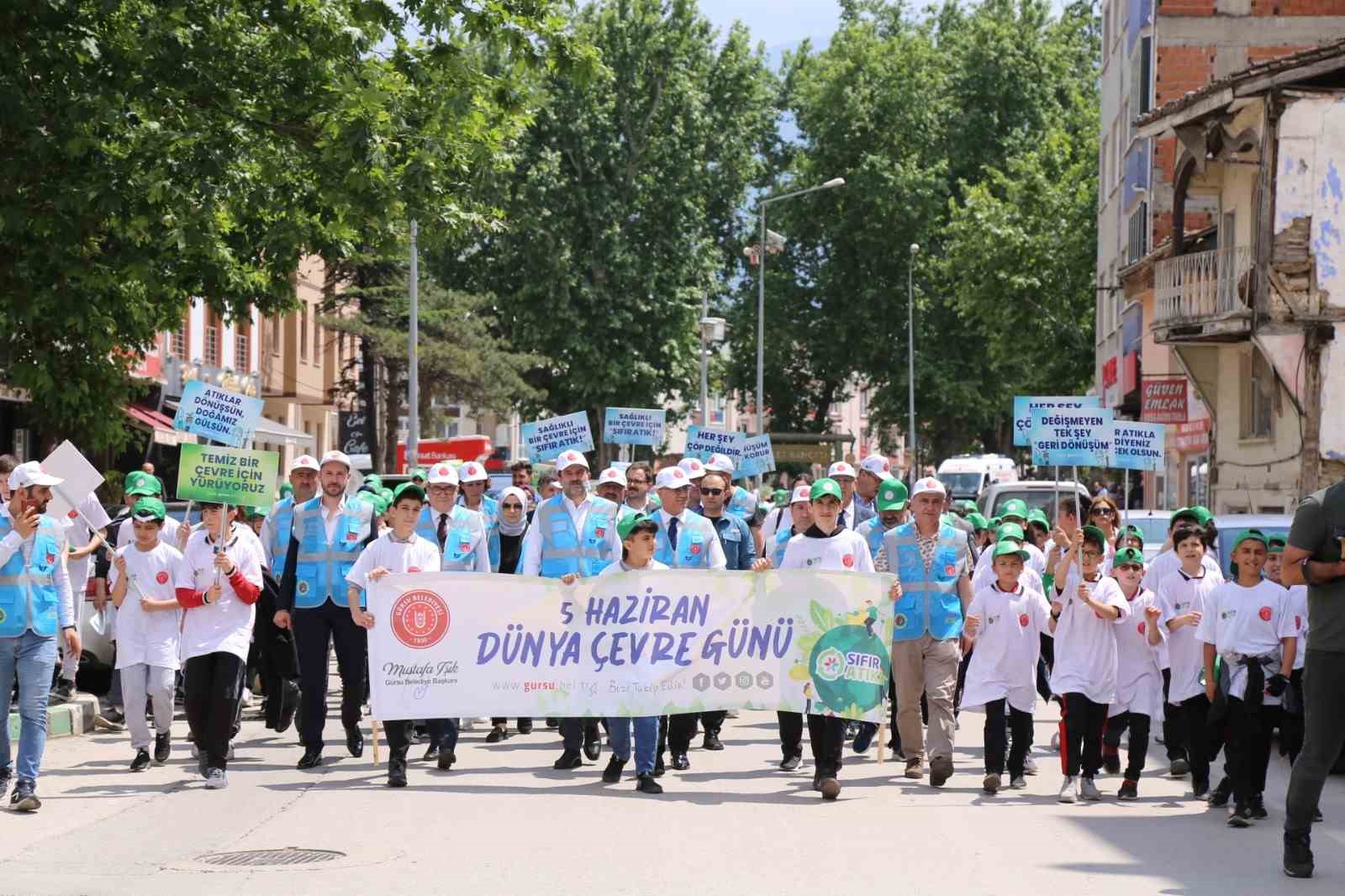GÜRSU BELEDİYESİ, DÜNYA ÇEVRE GÜNÜ’NDE ÇEVRE BİLİNCİNİ ARTIRMAK, SIFIR ATIK