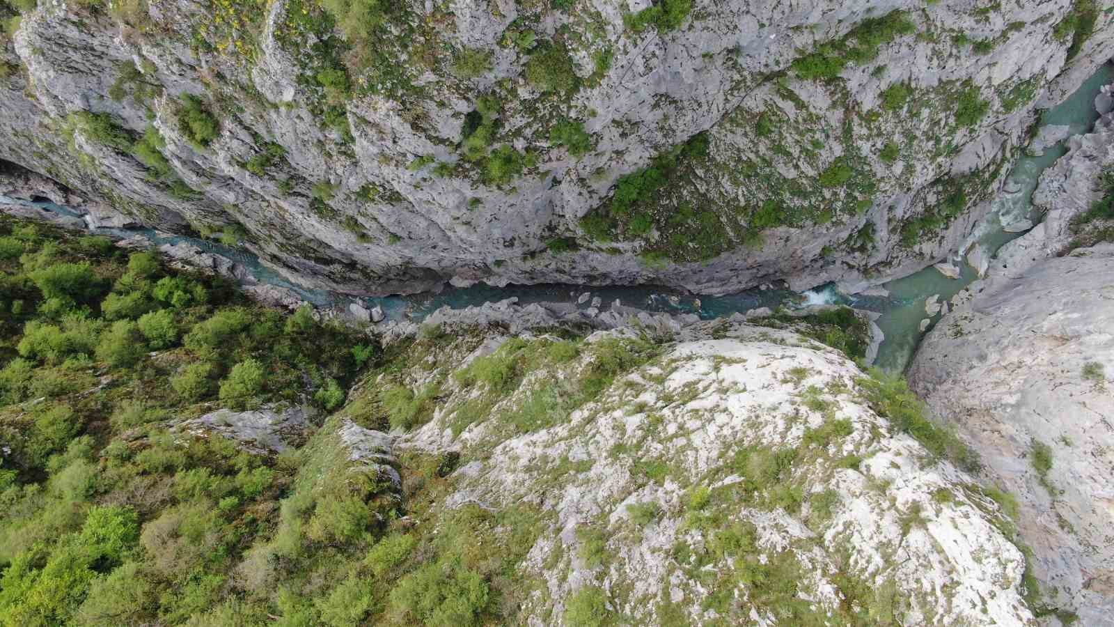 KASTAMONU'NUN PINARBAŞI İLÇESİNDE BULUNAN HORMA KANYONU, BÖLGEDE ETKİLİ OLAN KUVVETLİ