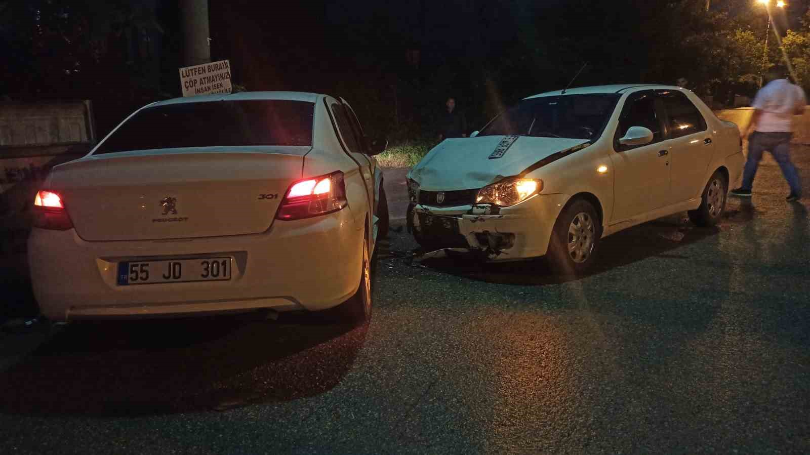 SAMSUN'UN BAFRA İLÇESİNDE MEYDANA GELEN TRAFİK KAZASINDA 2 KİŞİ YARALANDI.