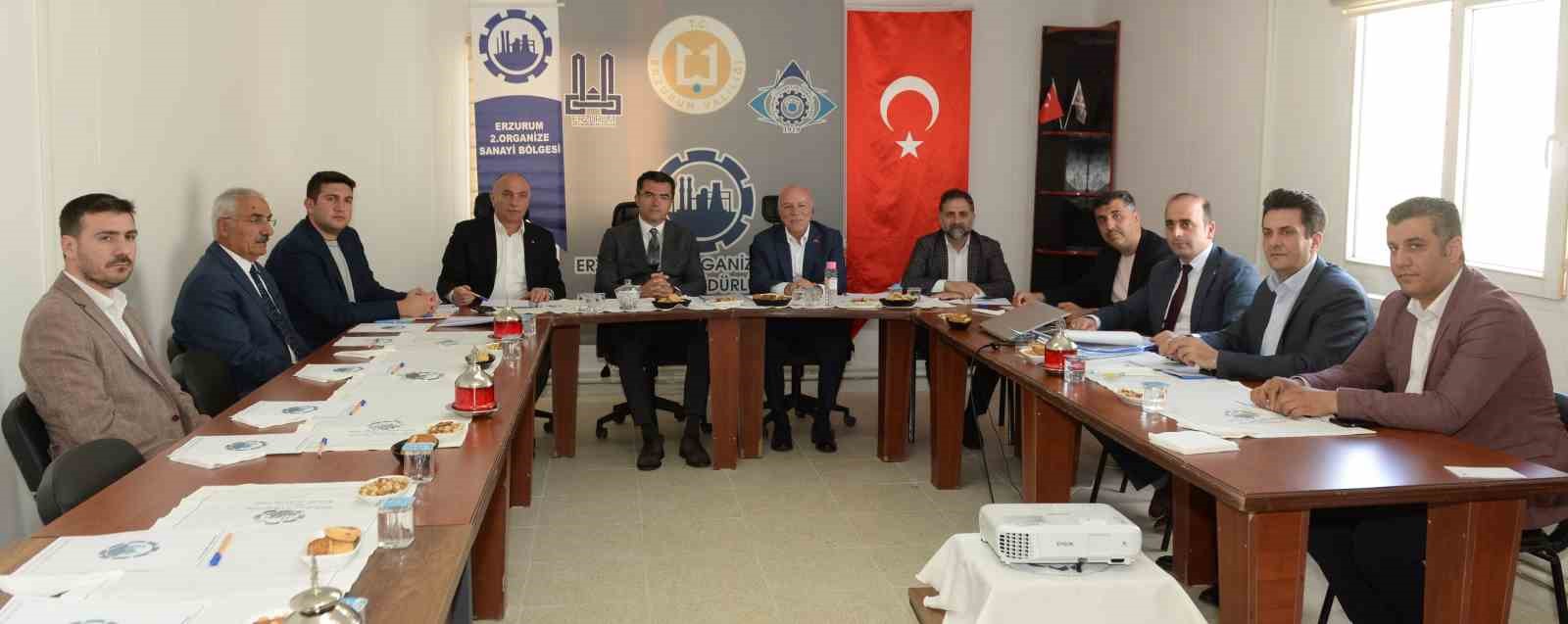 ERZURUM 2. OSB ÜÇÜNCÜ ETAP ALAN ŞANTİYESİNDE GERÇEKLEŞTİRİLEN YÖNETİM KURULU