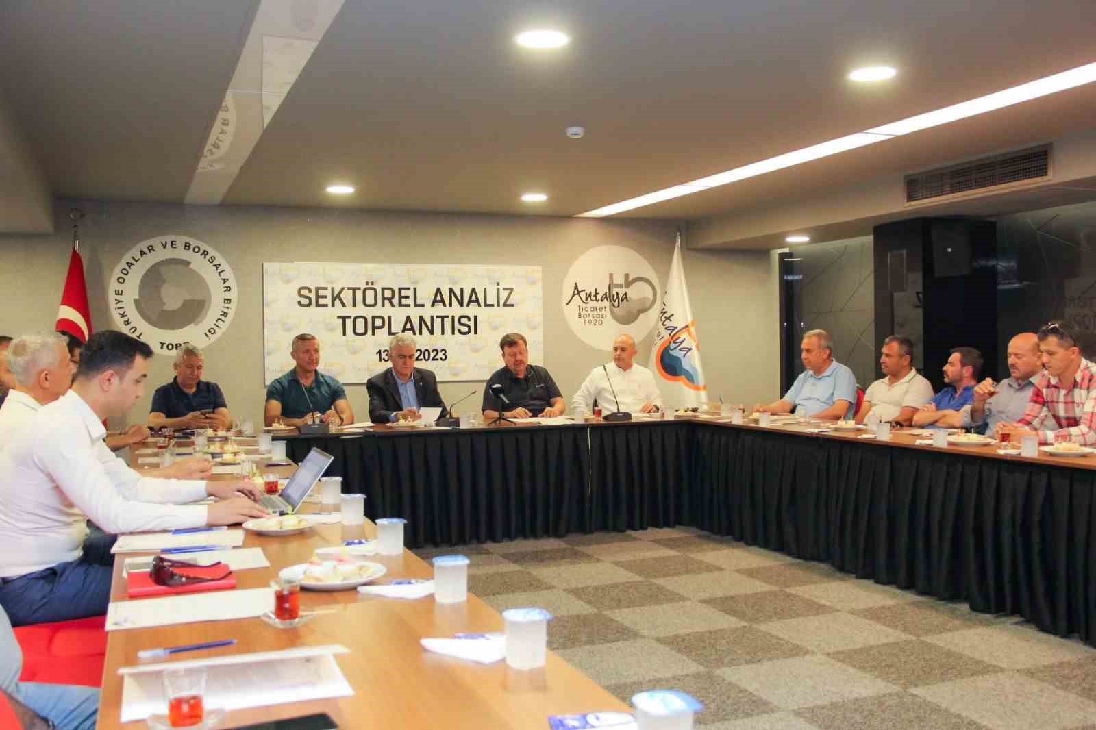 ZEYTİN VE ZEYTİNYAĞI SEKTÖREL ANALİZ TOPLANTISI, ATB BAŞKAN YARDIMCISI HALİL