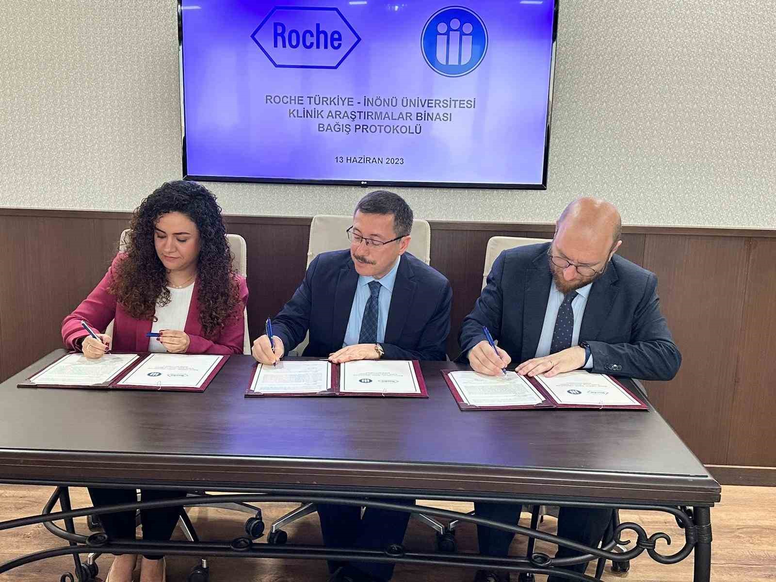 İNÖNÜ ÜNİVERSİTESİ İLE İLAÇ FİRMASI ROCHE TÜRKİYE ARASINDA PREFABRİK KLİNİK