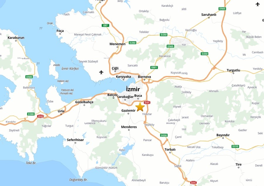 İZMİR'İN BUCA İLÇESİNDE 3.9 BÜYÜKLÜĞÜNDE BİR DEPREM MEYDANA GELDİ.