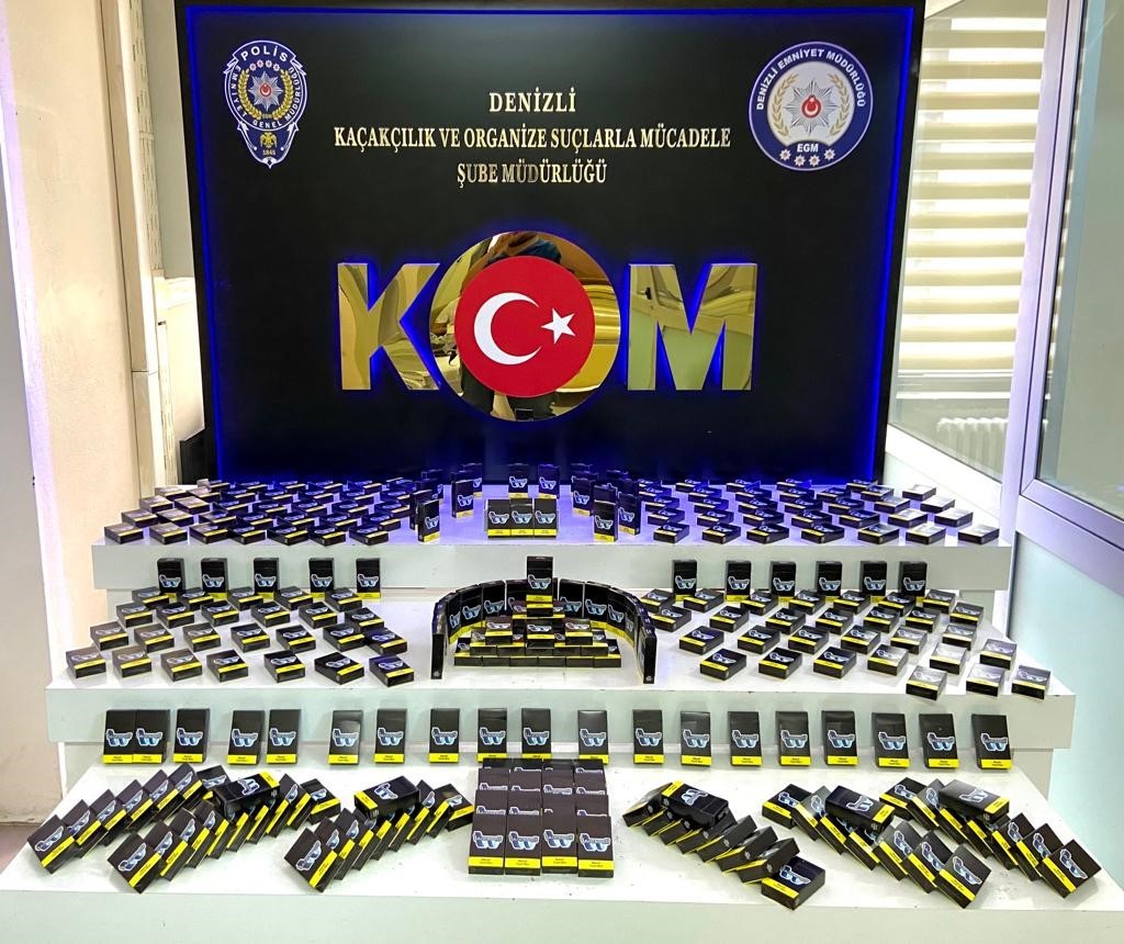DENİZLİ’DE KAÇAKLIĞIN ÖNLENMESİ İÇİN YAPILAN OPERASYON ÇERÇEVESİNDE 2 AYRI OPERASYONDA,