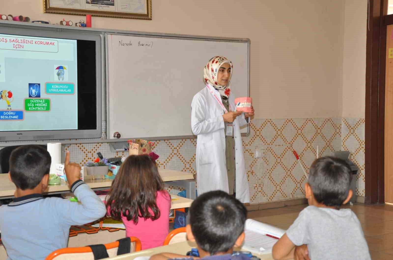 KARAMAN İL SAĞLIK MÜDÜRLÜĞÜ TARAFINDAN MERKEZE BAĞLI KÖY OKULLARINDA ÖĞRENİM