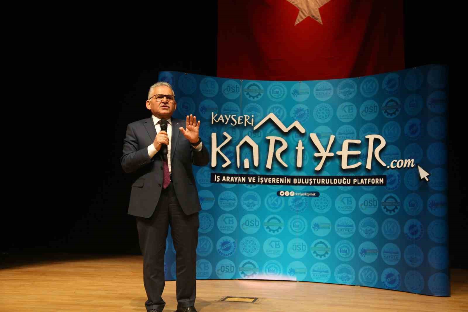 KAYSERİ BÜYÜKŞEHİR BELEDİYESİ BÜNYESİNDEKİ KAYSERİ KARİYER MERKEZİ, SADECE 1 AYDA