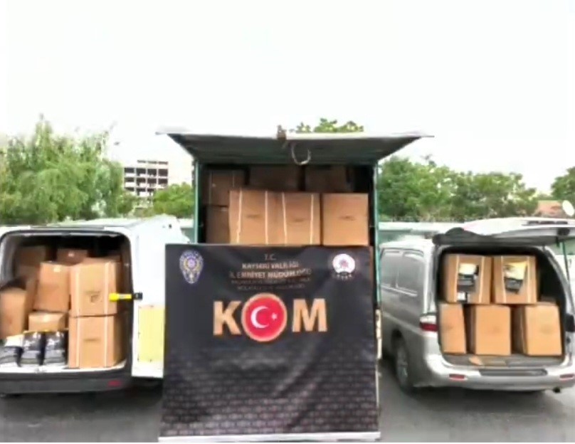 KAYSERİ'DE POLİS EKİPLERİ TARAFINDAN DÜZENLENEN OPERASYONDA 2 TON 760 KİLOGRAM