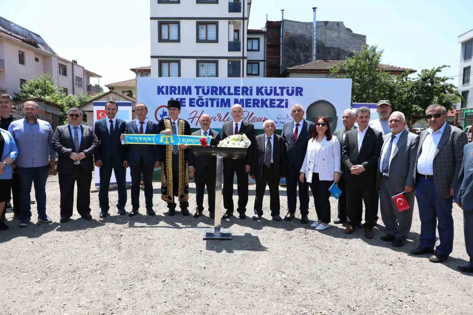 KIRIM TÜRKLERİ KÜLTÜR VE EĞİTİM MERKEZİNİN TEMELİ BUGÜN DÜZENLENEN TÖRENLE