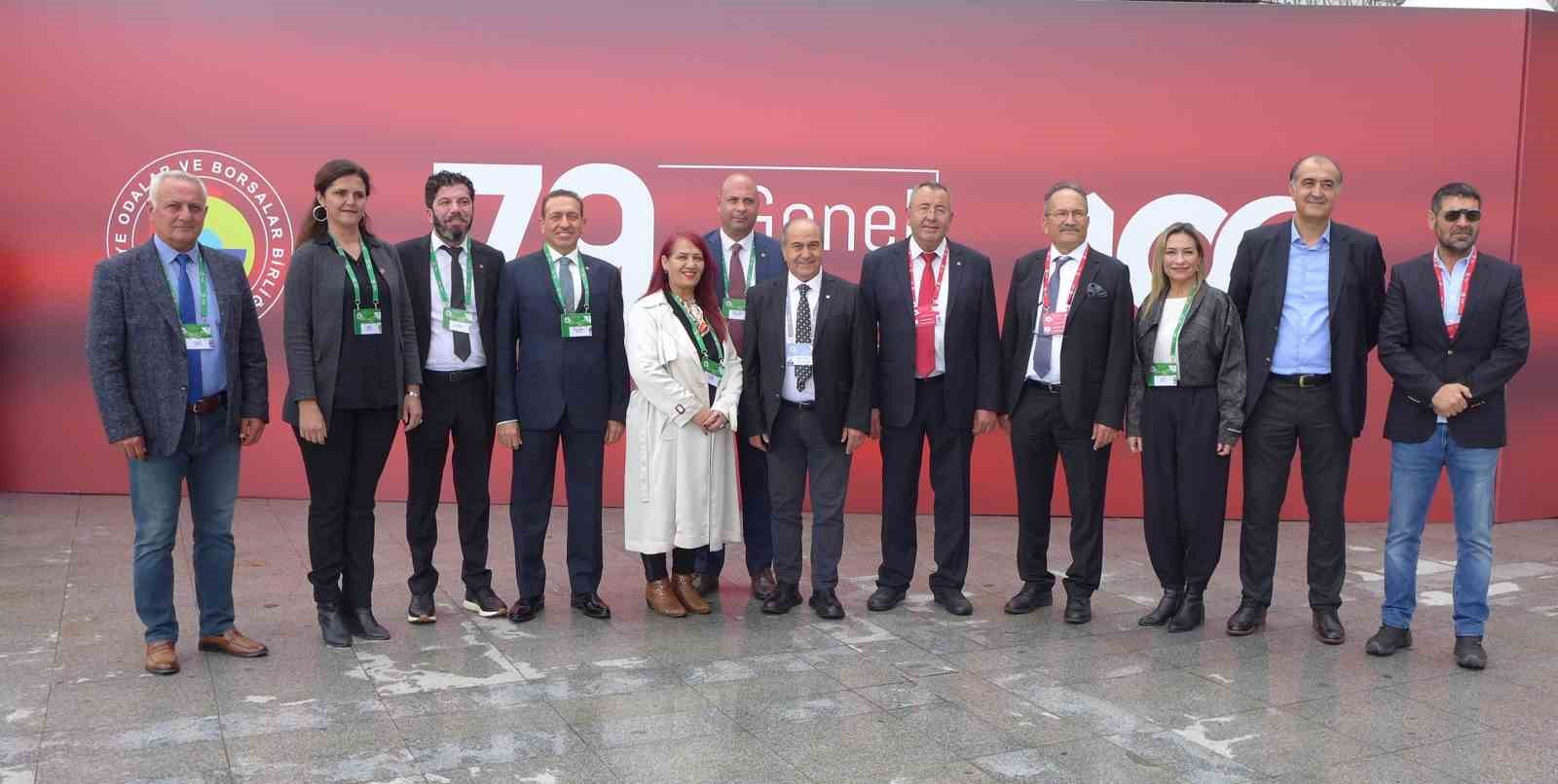 GEÇTİĞİMİZ GÜN GERÇEKLEŞTİRİLEN TOBB 79. GENEL KURUL TOPLANTISI’NA KATILAN KUŞADASI