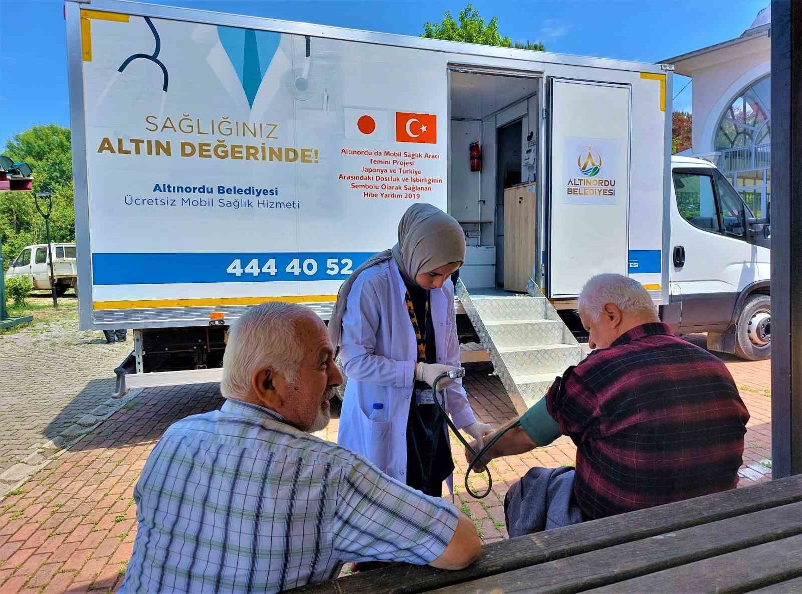 ORDU’NUN ALTINORDU BELEDİYESİ TARAFINDAN HİZMETE KONULAN MOBİL SAĞLIK TARAMA ARACI