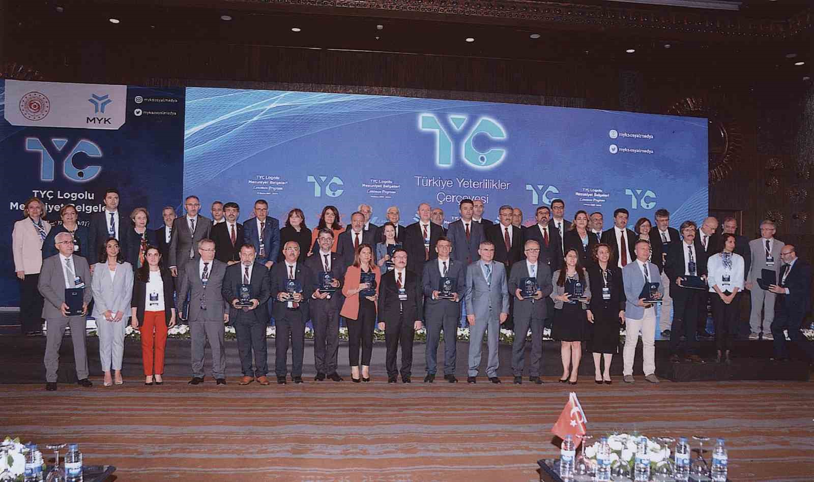MAKİNE, KİMYA VE İNŞAAT MÜHENDİSLİĞİ DİPLOMALARINDA AVRUPA YETERLİLİKLER ÇERÇEVESİ LOGOSU