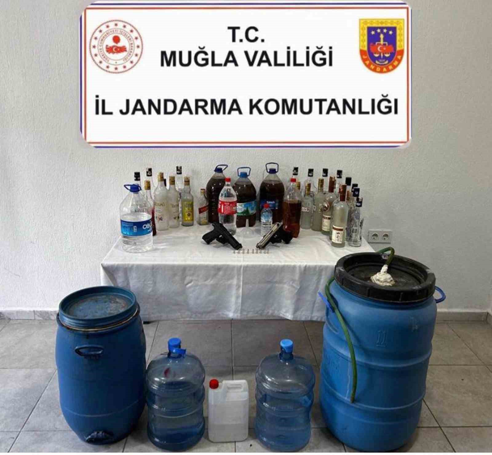 MUĞLA’NIN ORTACA İLÇESİNDE İKİ AYRI ADRESE JANDARMA TARAFINDAN YAPILAN OPERASYONDA