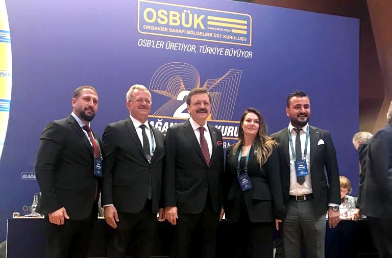 MERSİN-TARSUS ORGANİZE SANAYİ BÖLGESİ (MTOSB) BAŞKANI SABRİ TEKLİ (SOLDAN İKİNCİ),