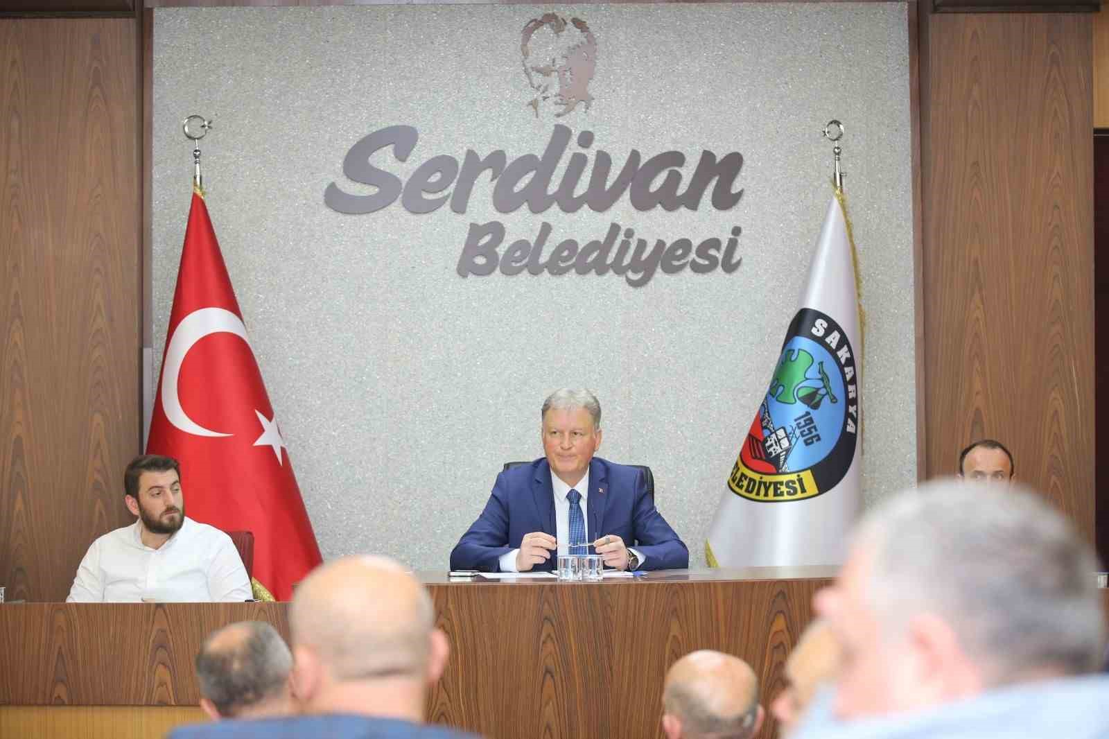 SERDİVAN BELEDİYESİ MECLİS SALONUNDA GERÇEKLEŞEN VE BEŞ MADDENİN GÖRÜŞÜLDÜĞÜ HAZİRAN