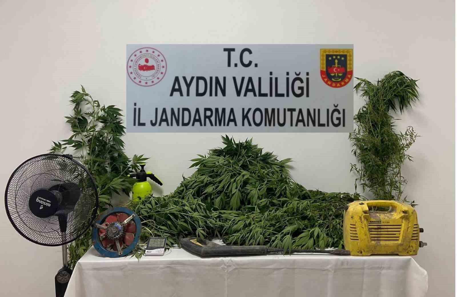 AYDIN (İHA) – AYDIN’IN SÖKE İLÇESİNDE UYUŞTURUCU İMALATHANESİNE DÖNEN EVE