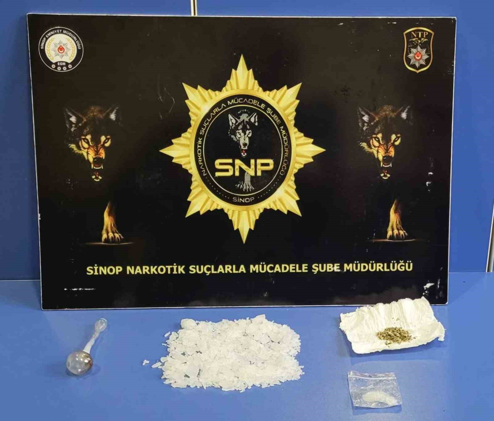 SİNOP EMNİYET MÜDÜRLÜĞÜ NARKOTİK SUÇLARLA MÜCADELE ŞUBE MÜDÜRLÜĞÜ EKİPLERİ TARAFINDAN