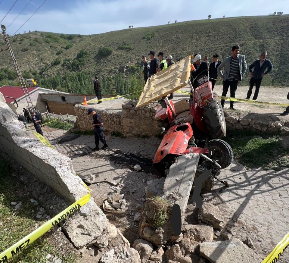 NİĞDE’DE FRENİ TUTMAYAN TRAKTÖR DEVRİLDİ. KAZADA SÜRÜCÜ OLAN BABA ÖLDÜ,