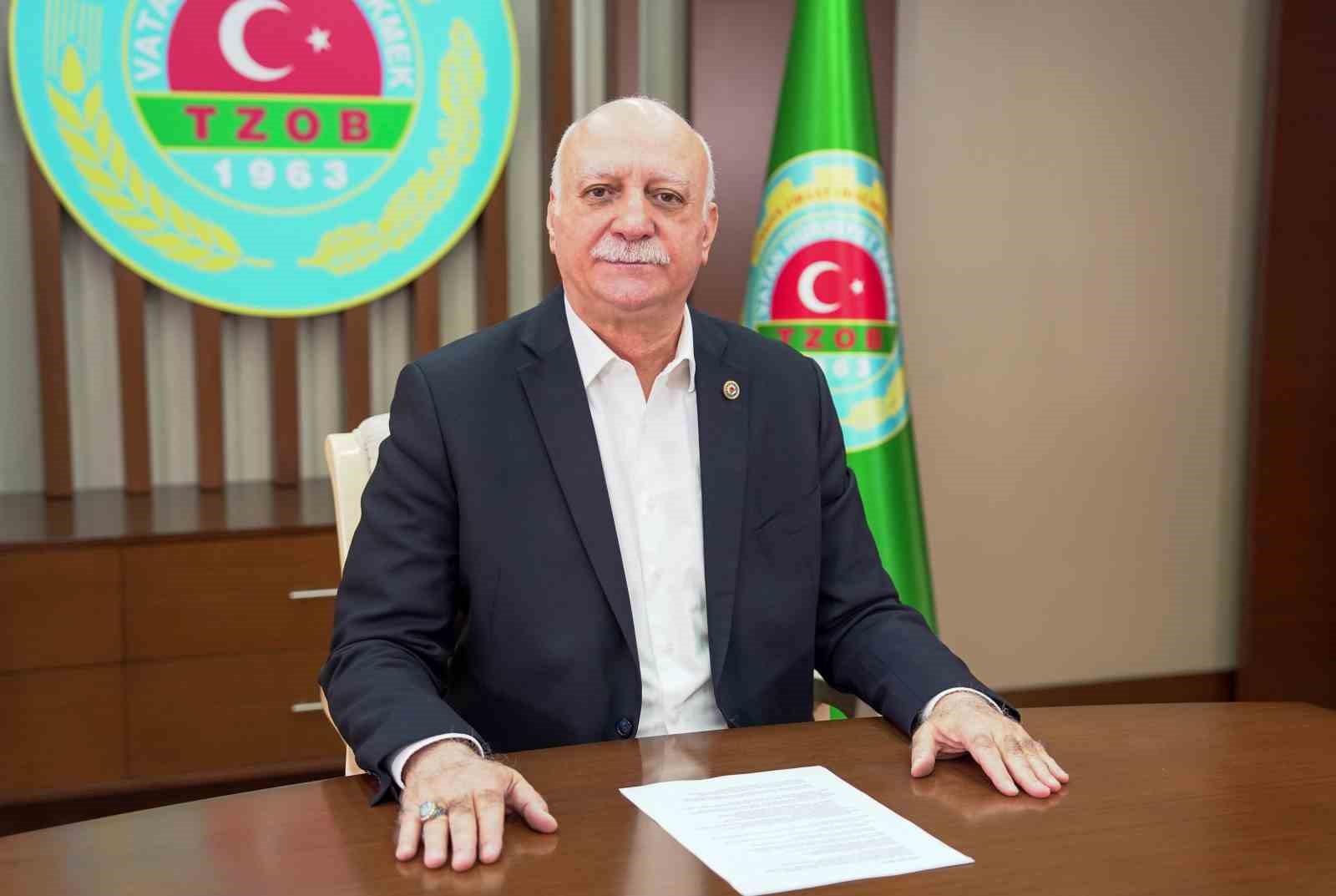 TÜRKİYE ZİRAAT ODALARI BİRLİĞİ (TZOB) GENEL BAŞKANI ŞEMSİ BAYRAKTAR, “ÜLKEMİZDE