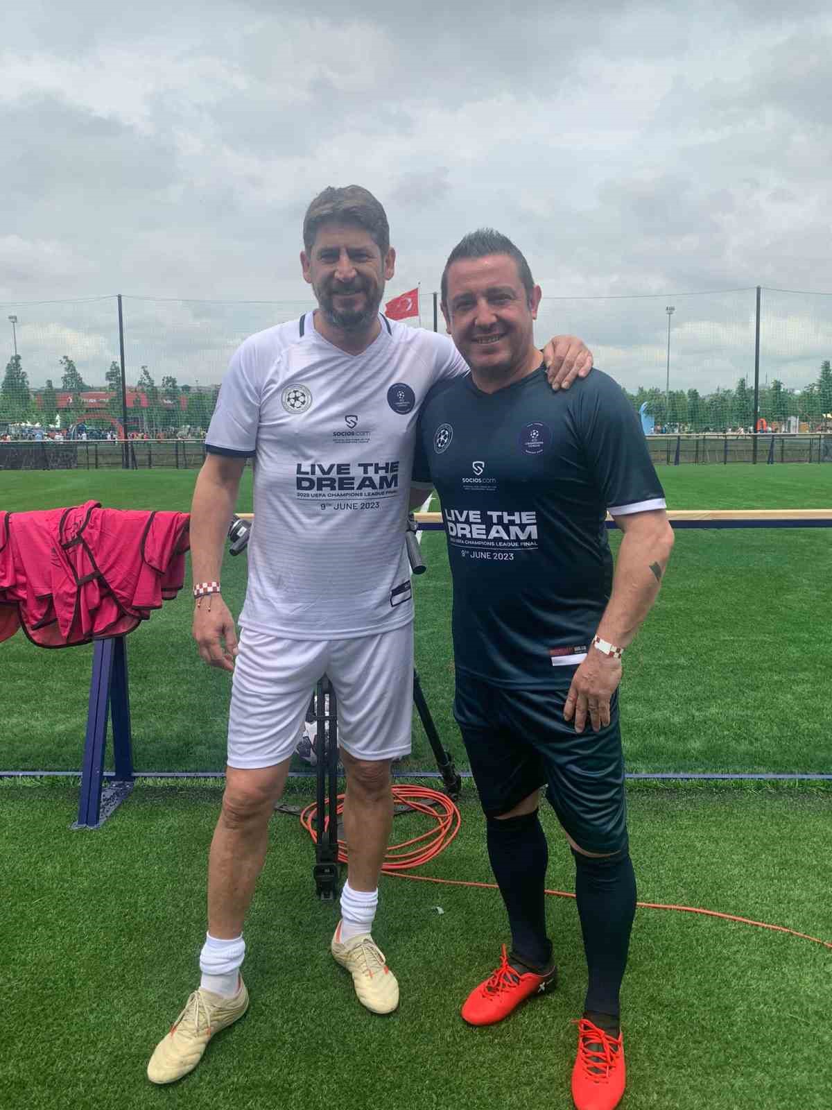 UEFA ŞAMPİYONLAR LİGİ FİNALİ ÖNCESİNDE TÜRK FUTBOLUNUN İKİ EFSANESİ ÜMİT