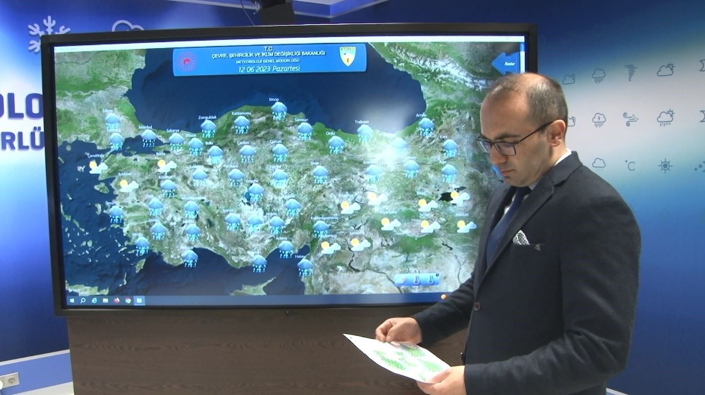 METEOROLOJİ GENEL MÜDÜRLÜĞÜ HAVA TAHMİNİ UZMANI CENGİZ ÇELİK, YURT GENELİNDE