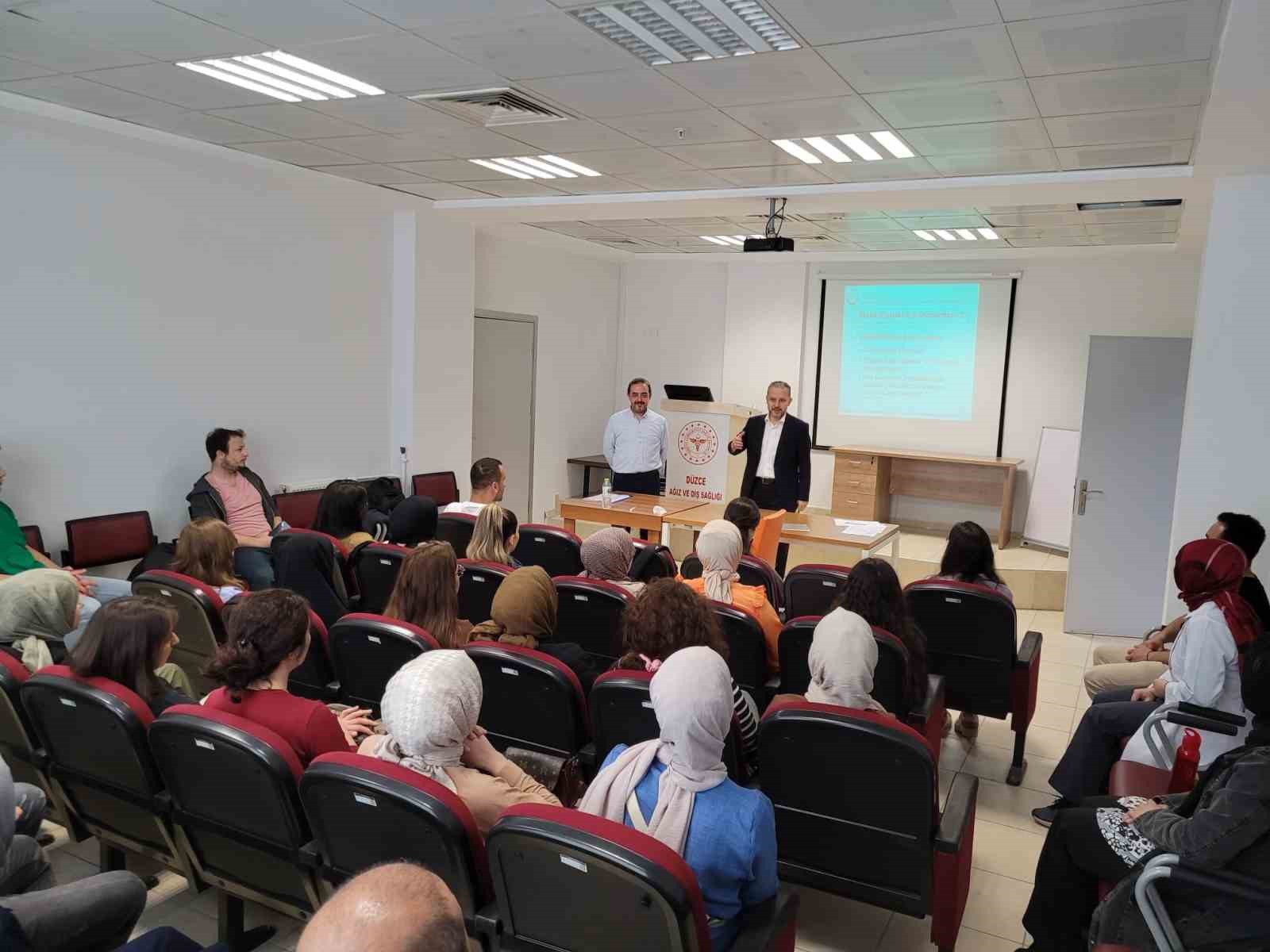 DÜZCE AĞIZ VE DİŞ HASTANESİNDE GÖREVE YENİ BAŞLAYAN PERSONELLERE YÖNELİK,