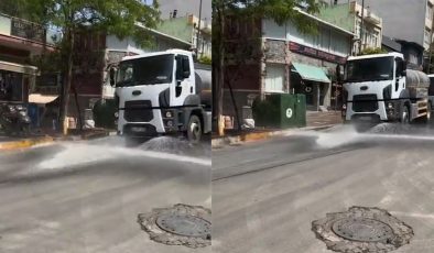 Bandırma sokaklarında sıcaklara karşı önlem