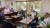 Bandırma Ticaret Borsası Yönetimi, Erdek Belediye Başkanı Burhan Karışık’ı makamında