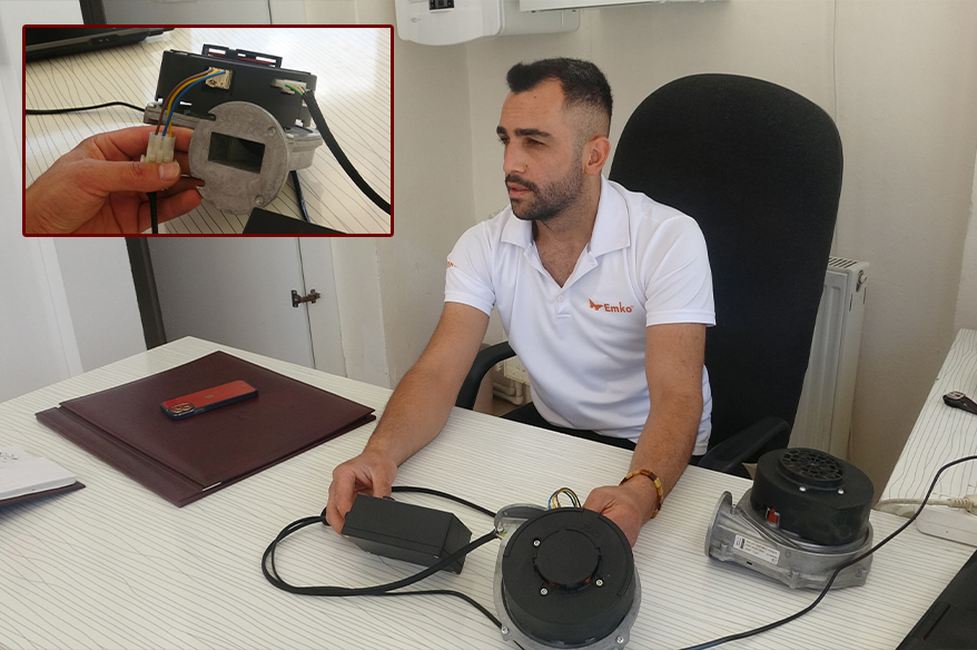 Tokat’ta bir kombi ustası su ısıtıcı olarak kullanılan kombi parçalarını