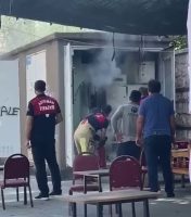 Adıyaman’da, alev alan elektrik trafosu paniğe neden oldu.Edinilen bilgilere göre,