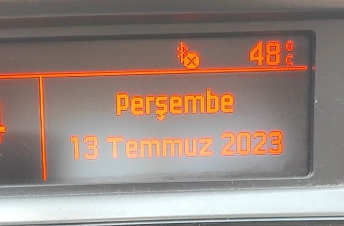 Adana’da araç termometreleri bugün