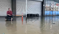 Düzce’de melen çayının taşması ile küçük sanayi sitesinde sular 50