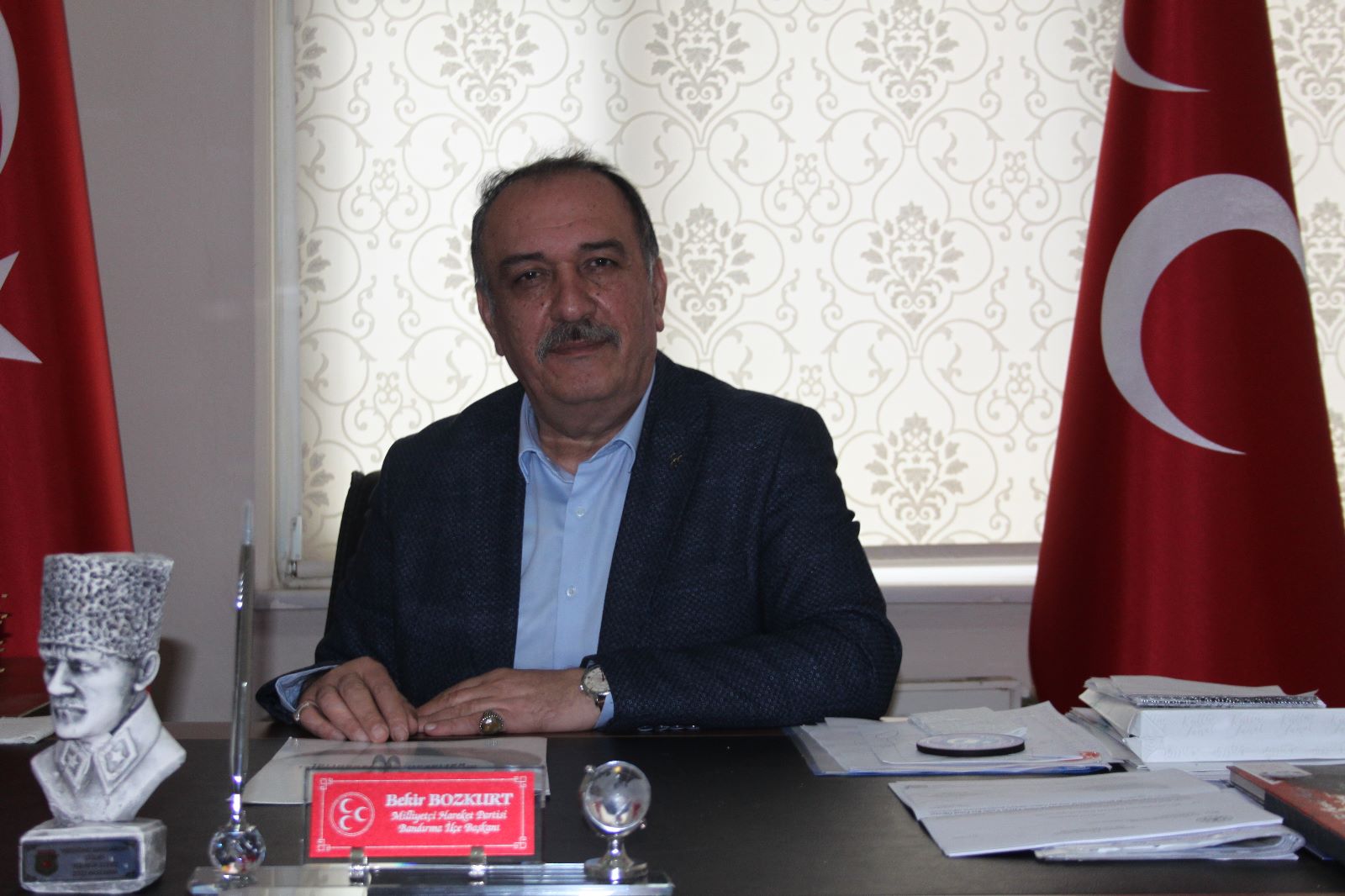 MHP Bandırma İlçe Başkanı Bekir Bozkurt, Bandırma Çelebi Limanı’nda sendikalılaşmaları