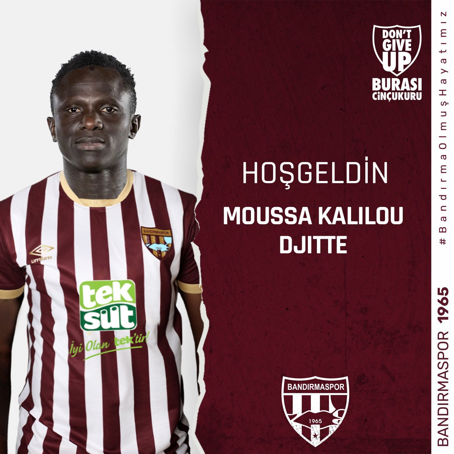 Yeni sezon hazırlıklarına devam eden Bandırmaspor, genç Forvet Moussa Kalilou