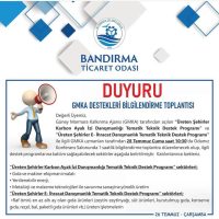 Güney Marmara Kalkınma Ajansı (GMKA) tarafından açılan, Üreten Şehirler Karbon