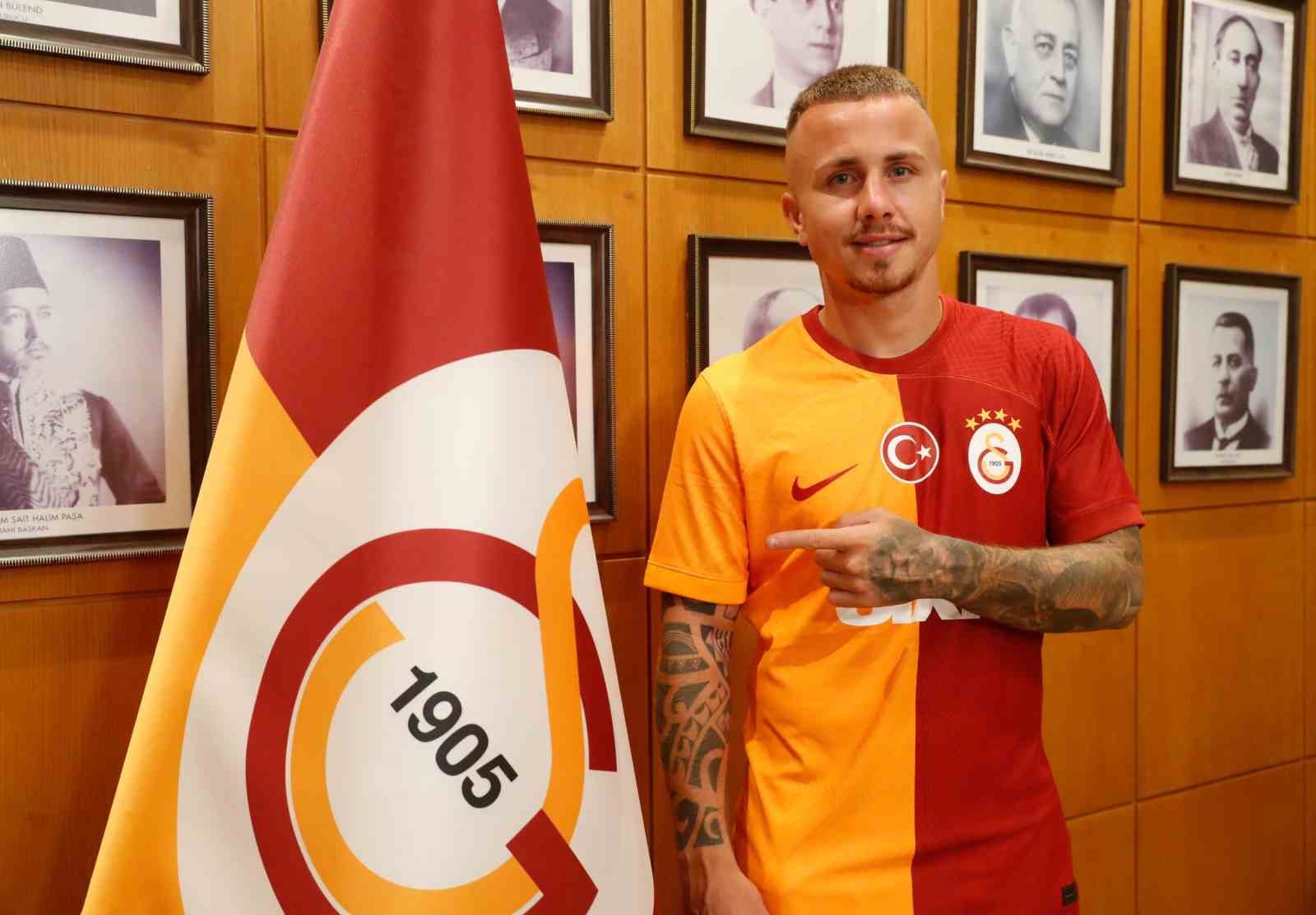 GALATASARAY'IN YENİ TRANSFERİ ANGELİNO, İMZA TÖRENİN ARDINDAN YAPTIĞI AÇIKLAMADA, SARI-KIRMIZILI