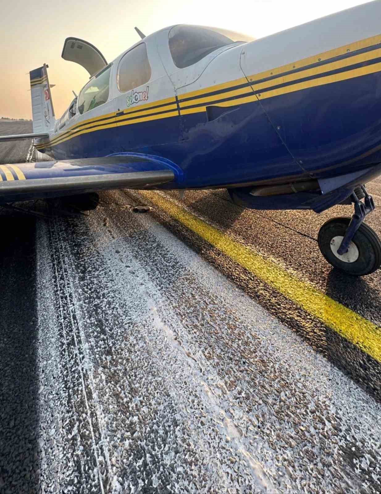 ADANA HAVALİMANI’NDAN KALKAN TC-AZK KUYRUK TESCİLLİ MOONEY M20J TİPİ UÇAK,