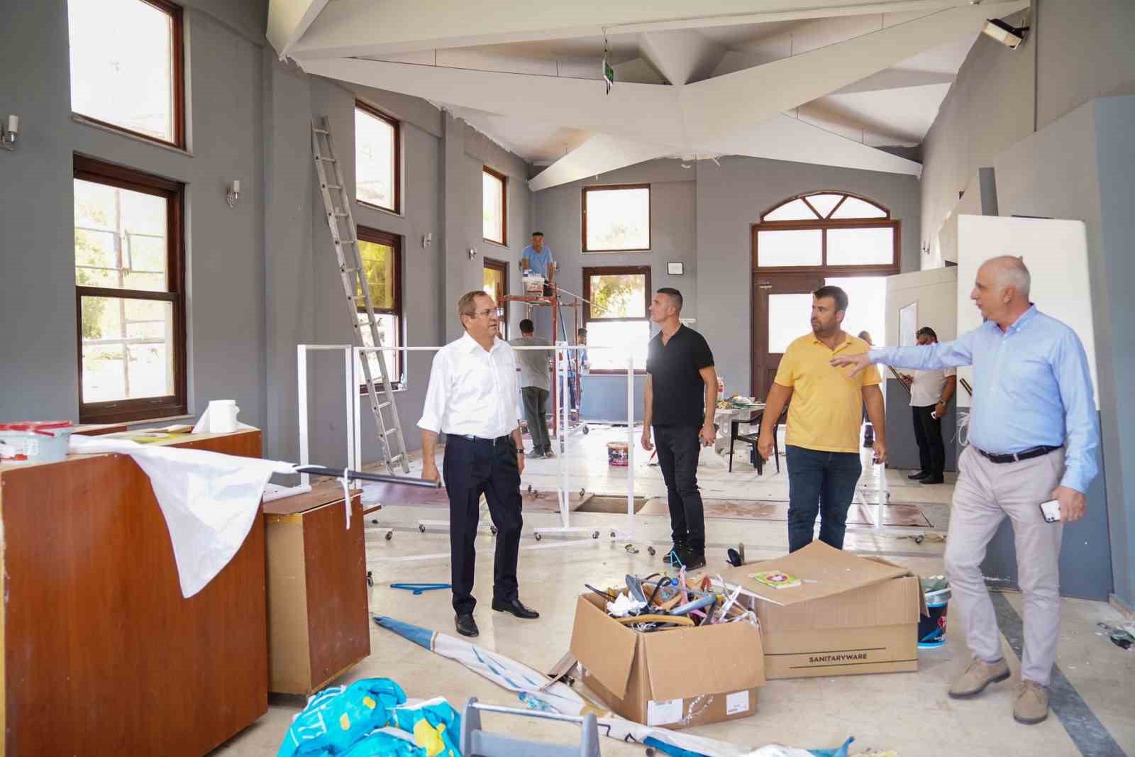 AYVALIK’TA İSMET İNÖNÜ KÜLTÜR MERKEZİ A’DAN Z’YE YENİLENİYOR